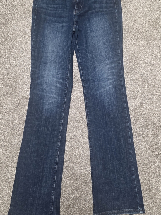 White House Black Market Denim - White House Black Market Dark Blue Flare Jeans